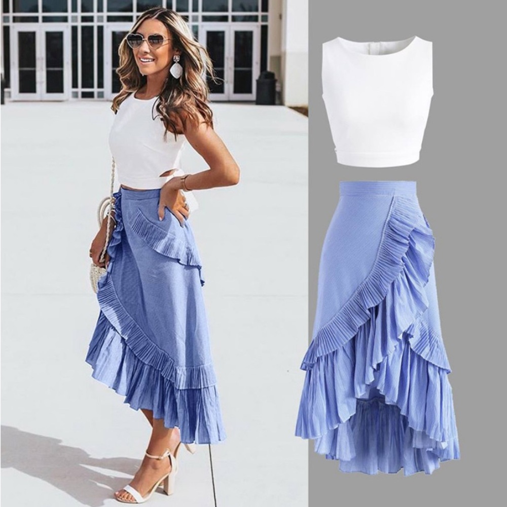 NWT -  Ruffle Tiered Skirt